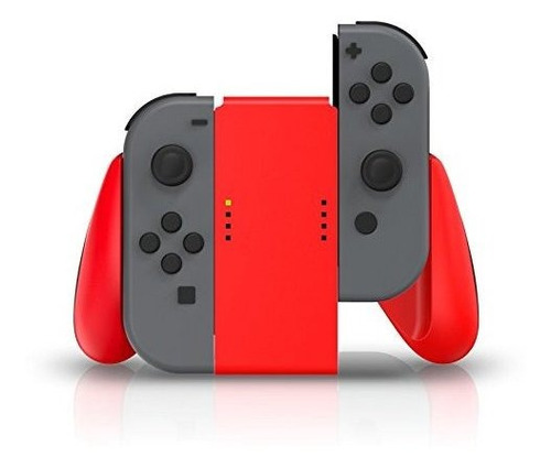 Grip Joycons Para Nintendo Switch Color Rojo Agarre De Goma