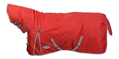 Manta Impermeable Para Caballo - Talla 66 Roja.