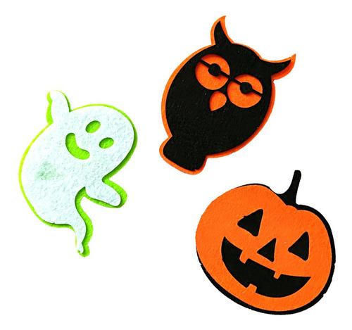 3pcs / Set Tela De Halloween Fantasma Calabaza Letrero