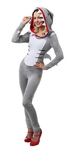 Para Mujer Descarada Tiburón Gris Del Traje Grande.