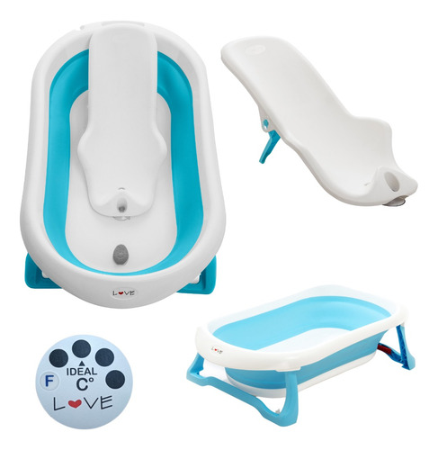 Bañera Bebe Plegable + Soporte Reductor + Termometro