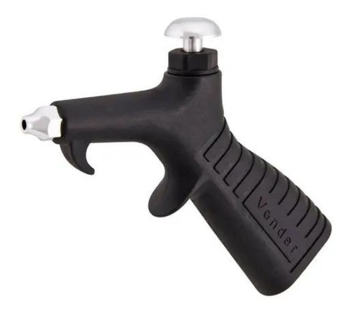 Pistola De Limpeza Ar Plástico Bico Curto Com Botão Pl006