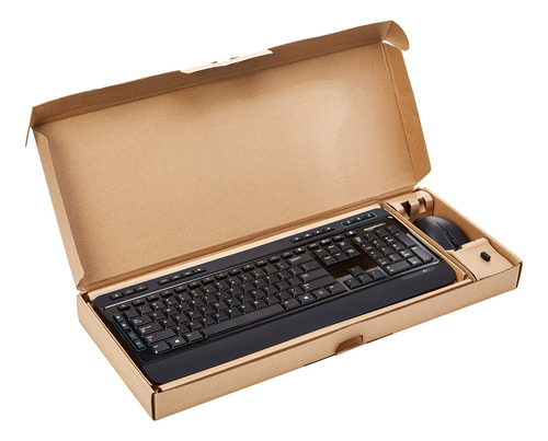 Combo De Teclado Y Ratón Inalámbricos Amazon Basics De Tamañ