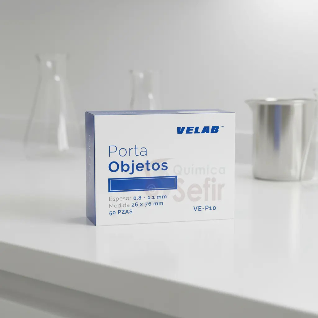 Portaobjetos cajita con 50 , 26x76 marca Velab ,Pack de 3 (150 pzas)