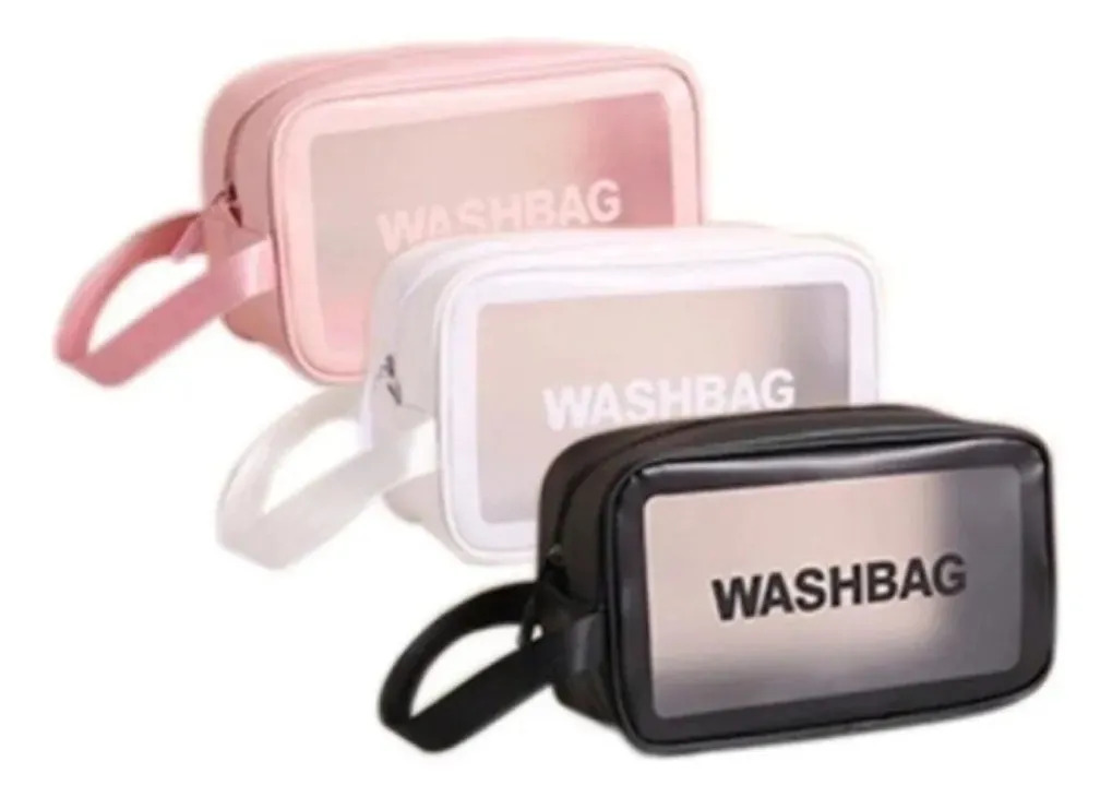 Necessaire Impermeável Bolsa Transparente Praia Viagem Sortida