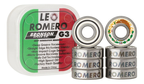 Bronson G3 Leo Romero Pro Baleros Skate Bearings