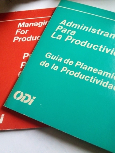 Libros Administrando La Productividad Odi Inglés Y Español