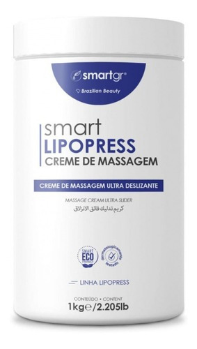  Smart Lipopress Creme Para Massagem Lipo  1kg - Smart Gr