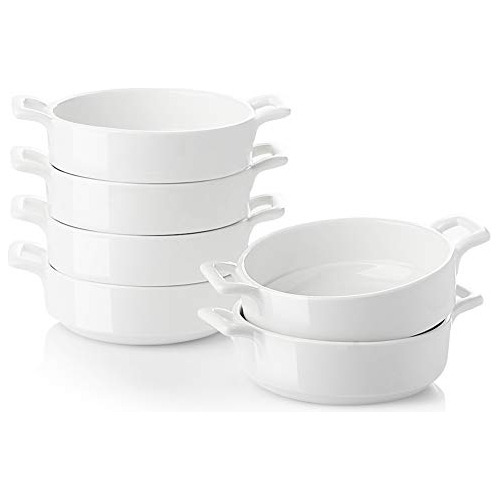 Ramekins De Porcelana De 10 Onzas, Platos Redondos De S...