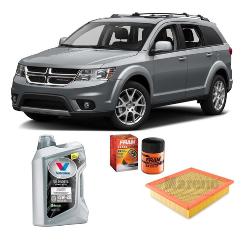 Kit De 2 Filtros Dodge Journey Y Valvoline 5w20 X5 Litros