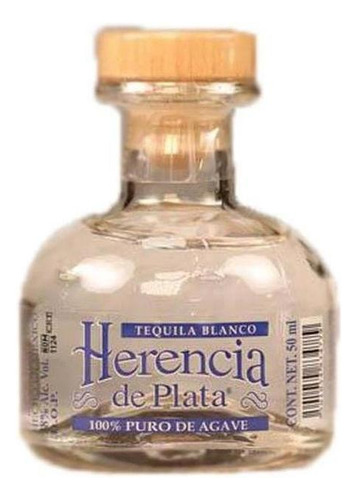 Pack De 6 Tequila Herencia De Plata Blanco Mini 50 Ml