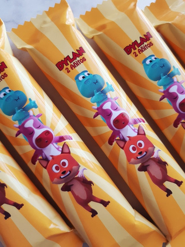 Candy Bar Canciones Del Zoo Personalizado 10 Niños