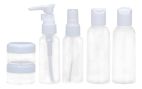 Juego De Botellas De Viaje Portátiles De 6 Piezas, Botellas