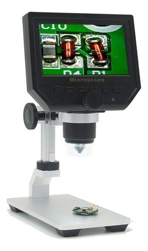 Microscópio Lcd 4.3 Full Hd 1080p Digital Portátil 1x À 600x Cor Preto 110V/220V