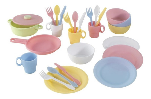 Set Juguete Platos Accesorios Cocina Kidkraft Niños Regalo