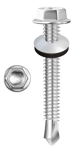 Tornillo Punta Mecha 14 X 2  Cabeza Hexagonal 3/8 X 100 Uni
