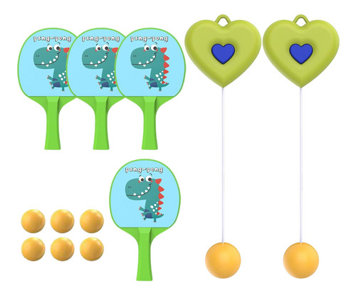 Entrenador De Tenis De Mesa Colgante Para Verde 4 Paletas