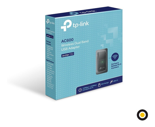 Imagen 3 de 10 de Placa Red Adaptador Wifi Usb Tp-link Archer T2u Doble Banda