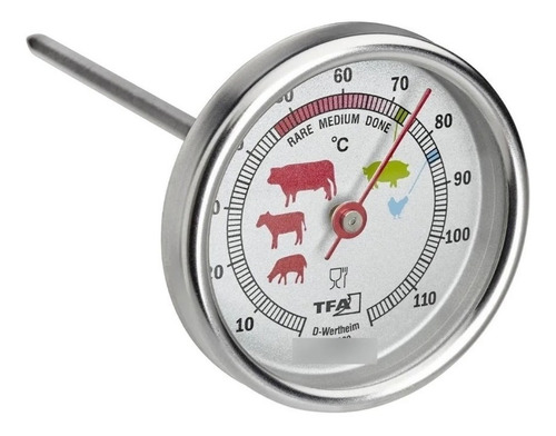 Imagen 1 de 7 de Termómetro Para Carne Asado Cocina Asador Chef