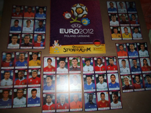  6 Planillas De Estampas Euro 2012 Version Alemana