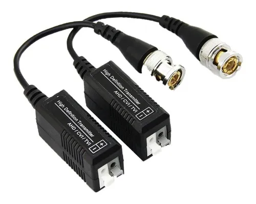 Balun Pasivo Par Bnc 1 Canal 400 Mts Ahd Hdcv Hdtvi Cvbs