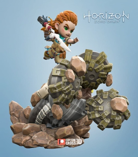 Archivo Stl Impresión 3d - Horizon Zero Dawn - Chibi Aloy