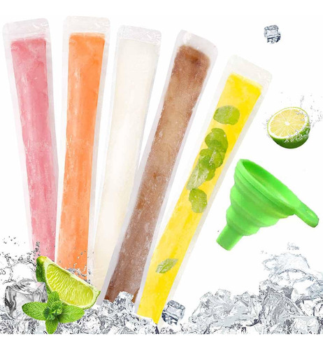 50pcs Desechable Popsicle Mold Bag Moldes Para Cubitos De
