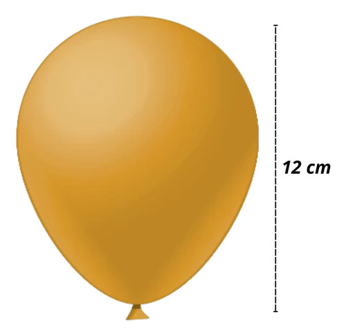Balão Bexiga Liso 5 Polegadas Redondo 50 Unidades Festball Cor Liso Laranja
