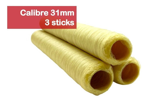 Tripa De Colágeno Para Embutir Chorizo 31mm Seca 3 Sticks