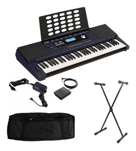 Teclado Roland E-x30 con funda de lujo, soporte para pedal, soporte X, color negro, 110 V/220 V