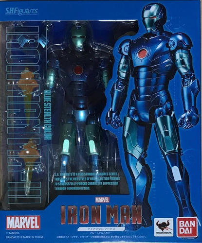 Bandai S.h.figuarts Iron Man Mark 3 - Color Azul