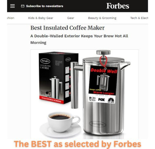 Cafetera De Prensa Francesa (1l) - Prensa Para Café De Gran