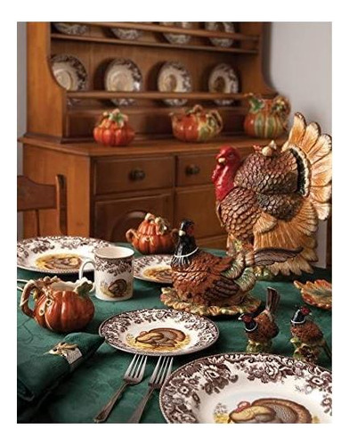 Spode Woodland Square Chip Y Dip Set 12 Plato De Motivo De Y