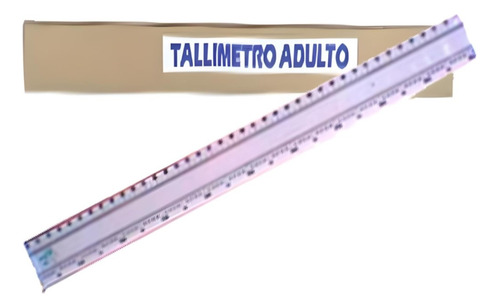 Tallimetro En Acrilico Doble Escala Kramer 2 Metros® + Envio