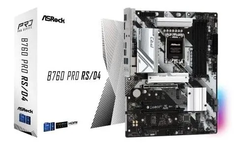 Placa Madre Asrock B760 Pro Rs/d4, Compatible Con Intel 12t