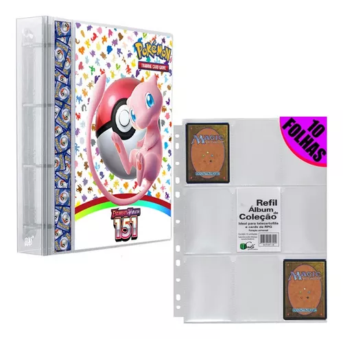 Álbum Pasta Fichário Pokémon Coleção 151 Escarlate E Violeta