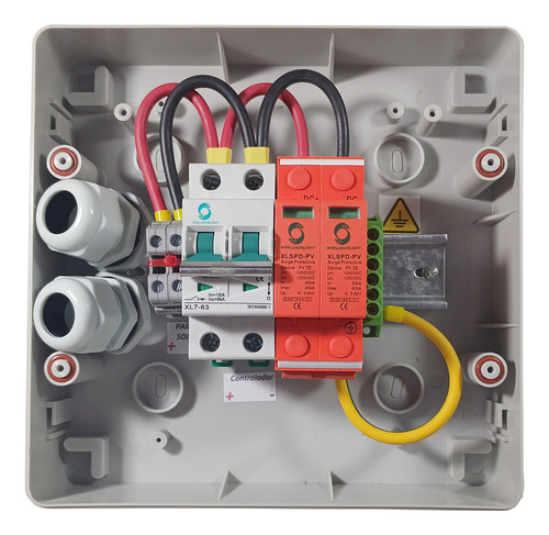 String Box Solar - Disjuntor Dc 16a 800v Dps 40ka 1e-1s Ip65
