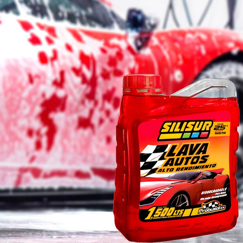 Imagen 3 de 4 de Shampoo Lava Autos Premium Silisur 1.5lt Pack 4un