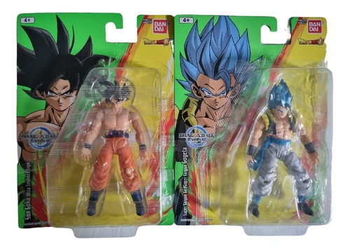 Figura Goku Ultrainstinto + Gogeta Dragon Ball Evolve Bandai