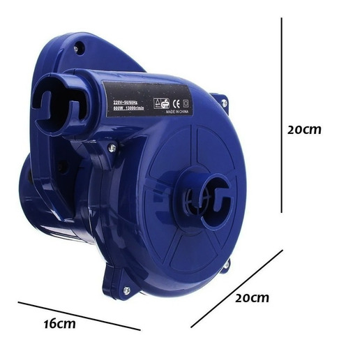 Imagen 3 de 10 de Sopladora Electrica Hojas Pc Portatil 600w 13000rpm 220v