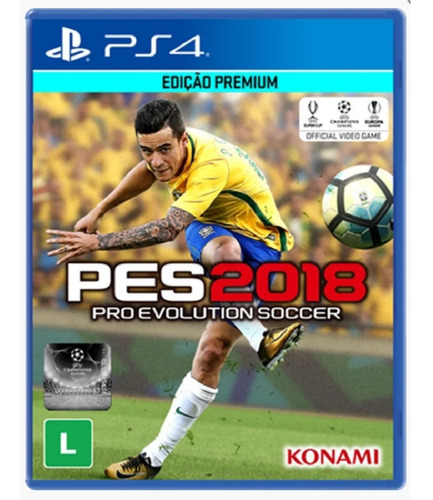 Jogo Mídia Física Pro Evolution Soccer 2018 Pes 2018 Pra Ps4