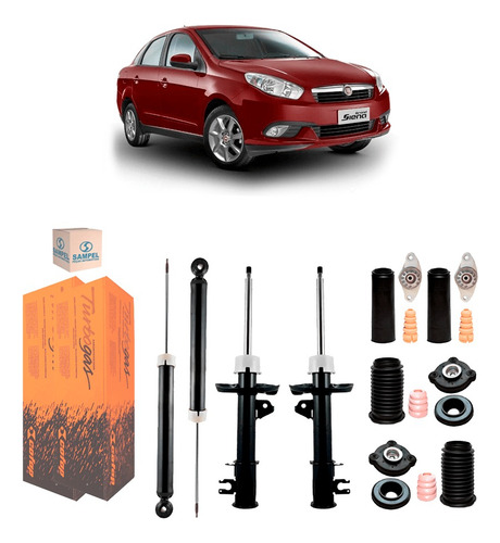 4 Amortecedor Cofap +4 Kit C. Sampel Grand Siena 13 14 15 16