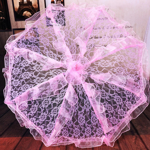 Sombrilla De Encaje Con Flores Para Bodas Y Bodas Para Mujer