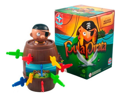 Jogo Brinquedo Família Criança Presente Pula Pirata Estrela