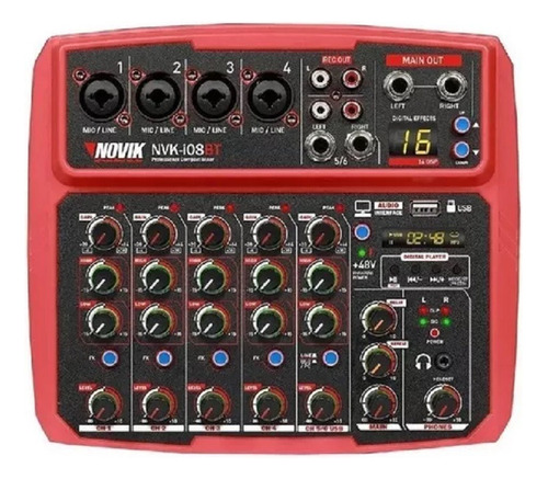 Consola Pasiva Con Interfaz Usb Novik  I08bt Todoaudio Chile