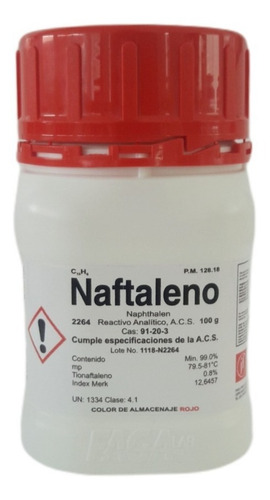 Naftaleno R. A. De 100 G Fagalab