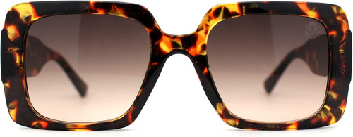 Óculos De Sol Femininos Com Emblema De Leão Mod, Óculos De S
