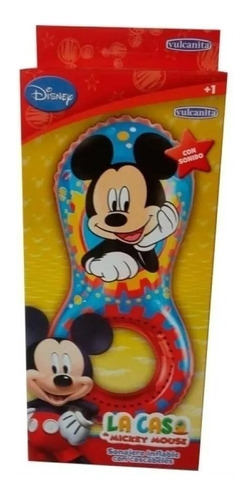 Mickey Sonajeros Inflables Con Cascabel En Caja