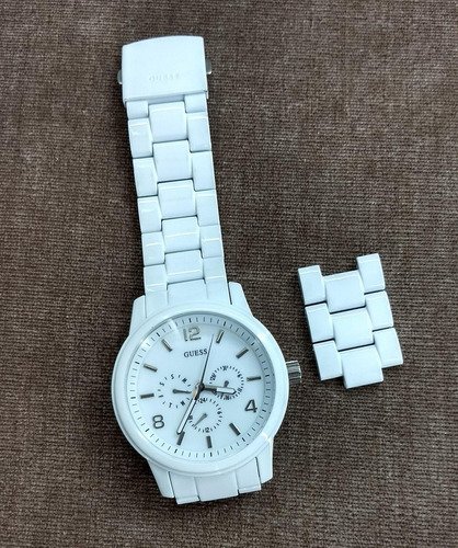Relógio De Pulso Guess Branco - Lindíssimo!