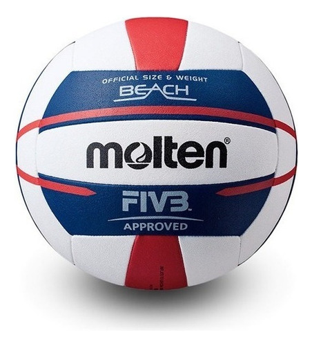 Balón De Voleibol Playero Molten V5b5000 Norceca No. 5 Color Blanco/azul/rojo
